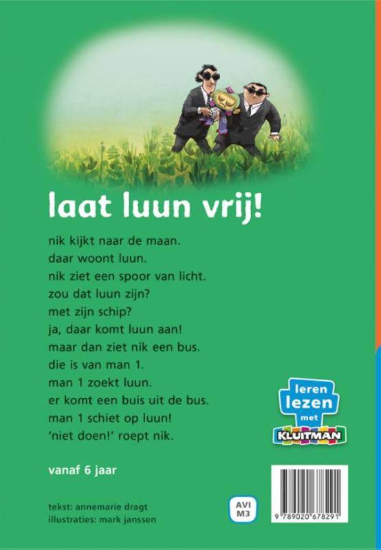 Laat luun vrij! / Leren lezen met Kluitman achterkant