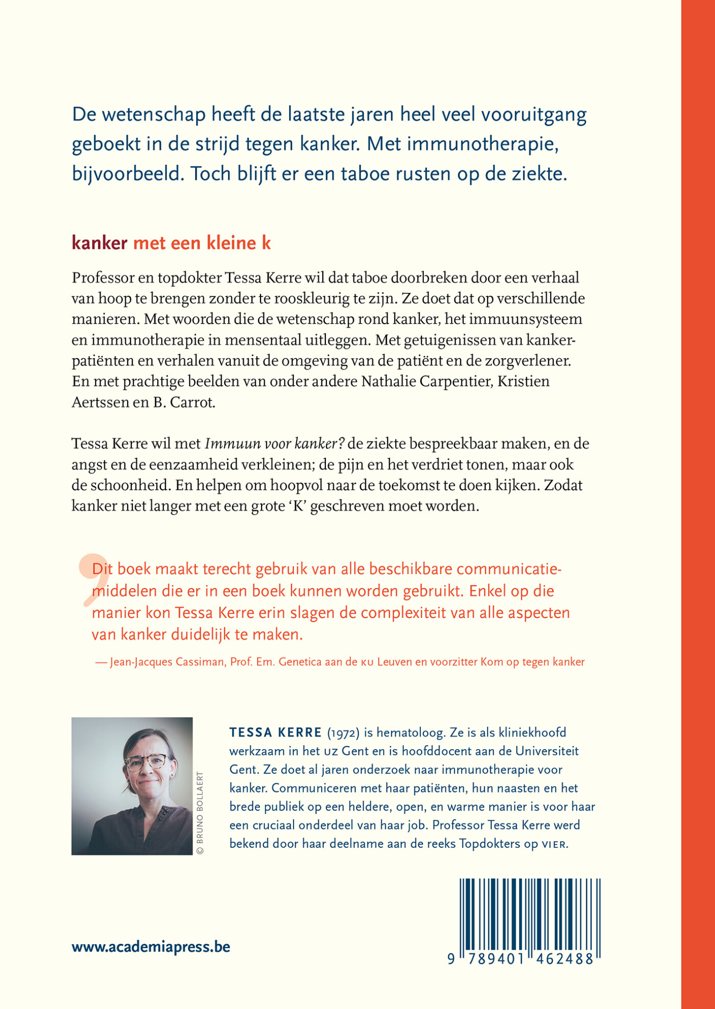 Immuun voor kanker? achterkant
