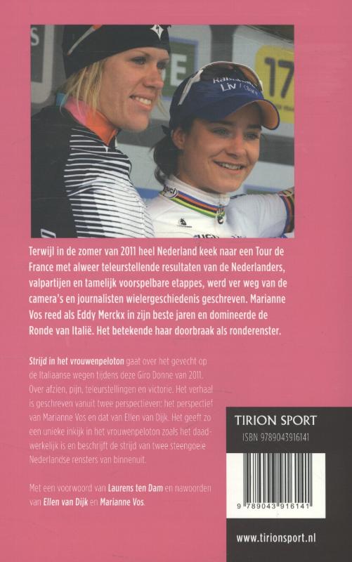 Strijd in het vrouwenpeloton Strijd in het vrouwenpeloton achterkant