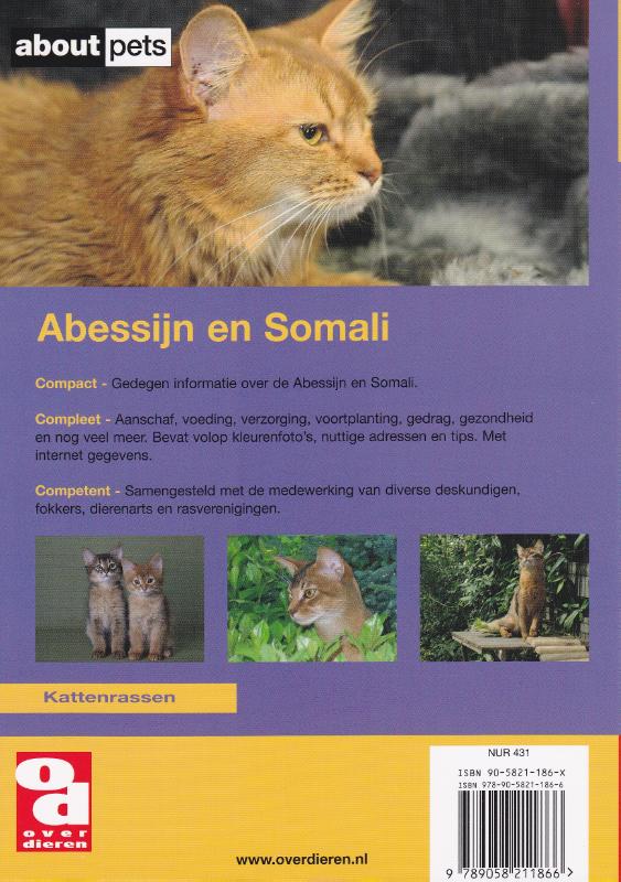 Over Dieren 175 -   Abessijn en Somali achterkant