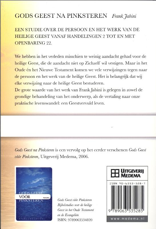 Gods Geest na Pinksteren / Telos Gods Geest na Pinksteren / Telos achterkant