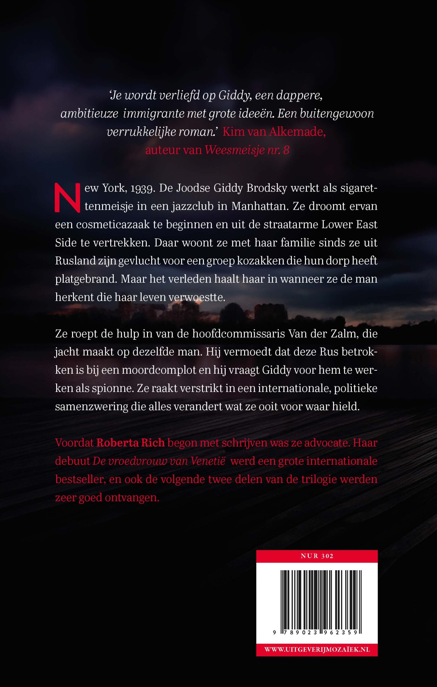 De spionne van Manhattan achterkant