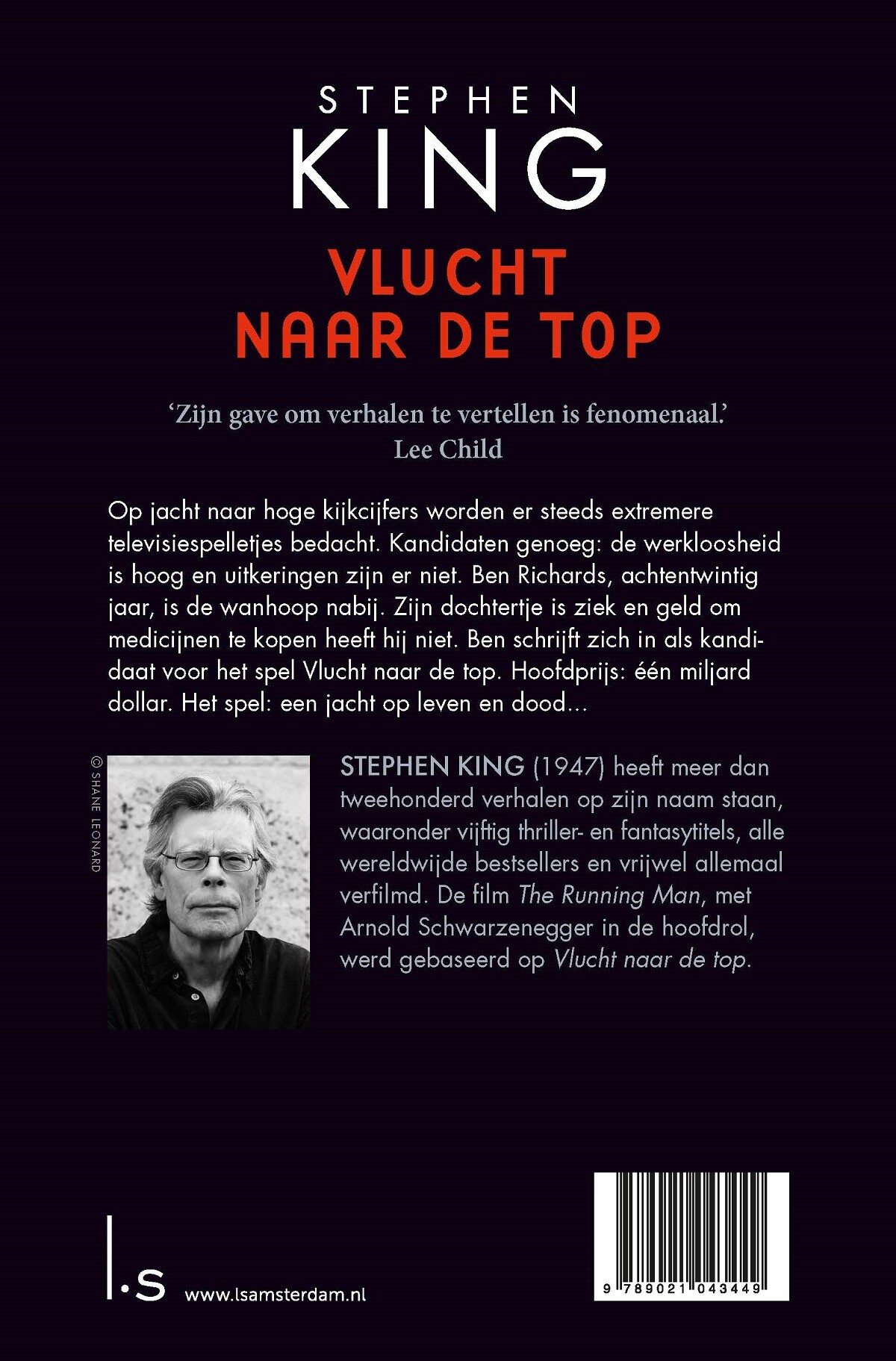 Vlucht naar de top achterkant