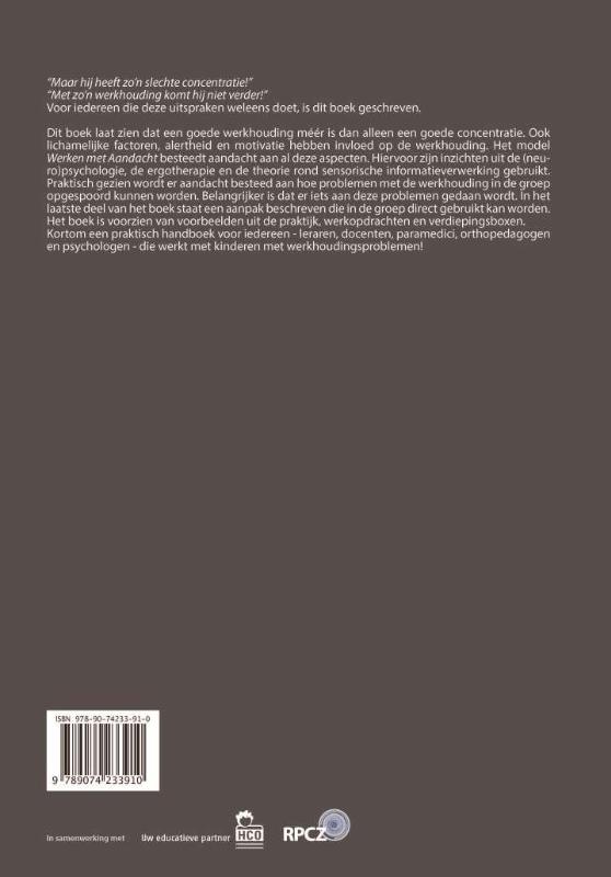 Werken met aandacht achterkant