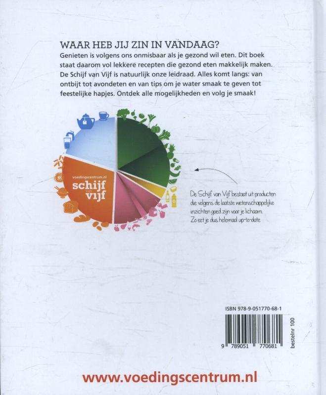 Schijf van vijf het kookboek achterkant