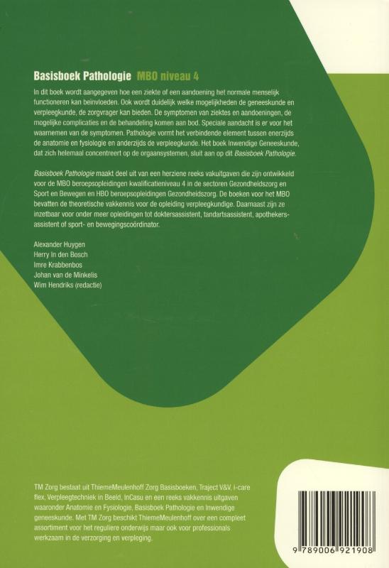 Basisboek pathologie Basisboek pathologie achterkant