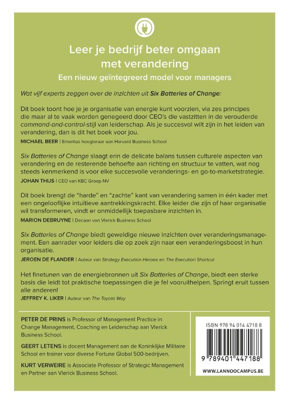 Six Batteries of Change Six Batteries of Change achterkant