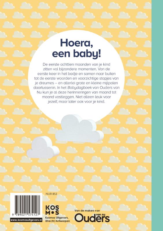 Baby dagboek achterkant