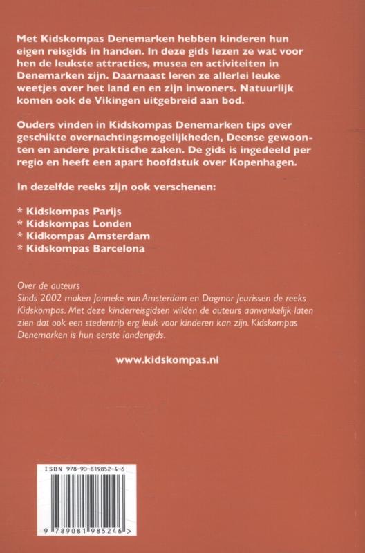 Kidskompas Denemarken / Kidskompas achterkant