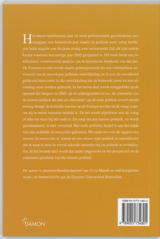 Opstand der burgers / Civis mundi Opstand Der Burgers achterkant