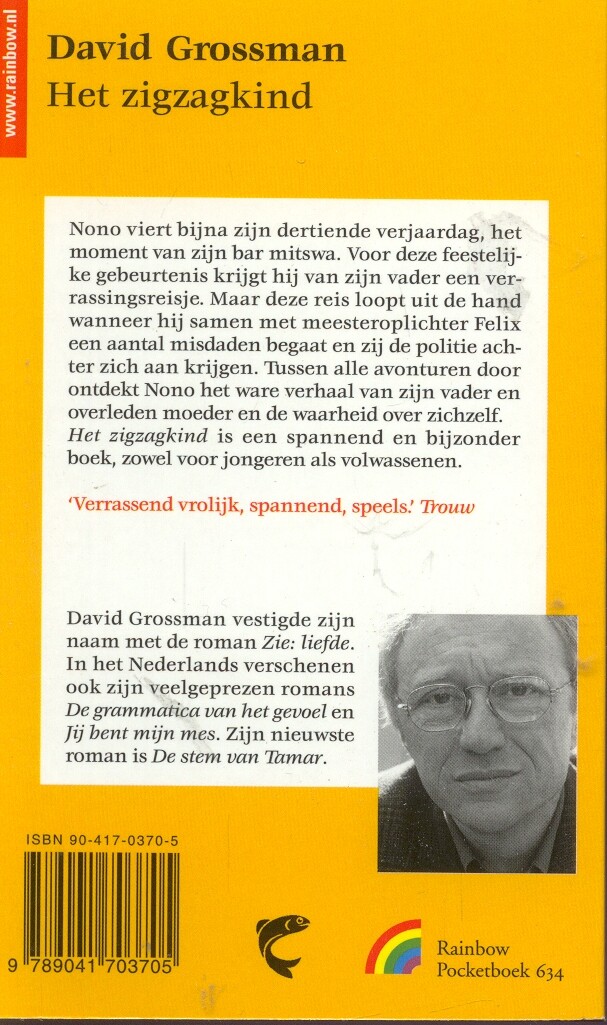 Het zigzagkind / Rainbow pocketboeken / 634 achterkant