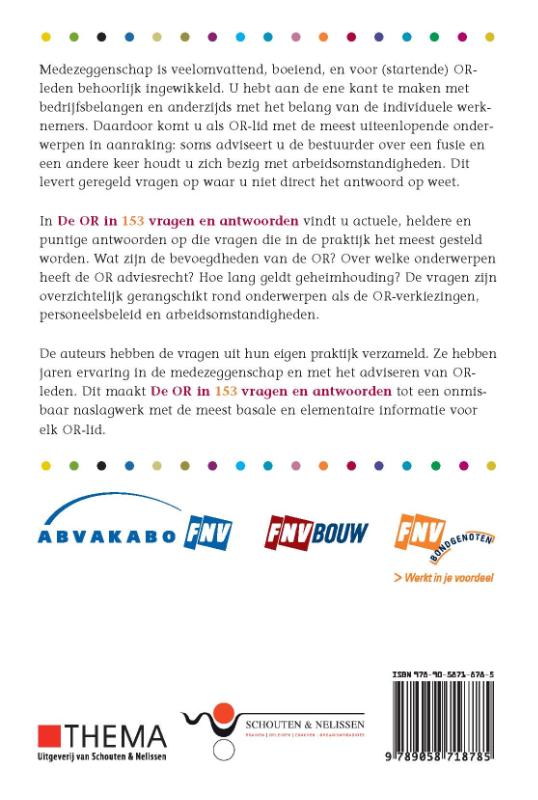 DE OR in 153 vragen en antwoorden achterkant
