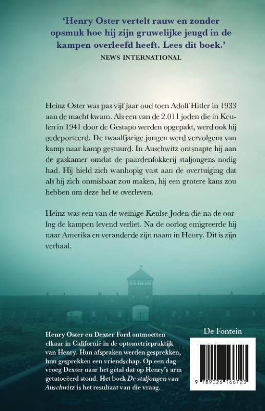 De staljongen van Auschwitz achterkant