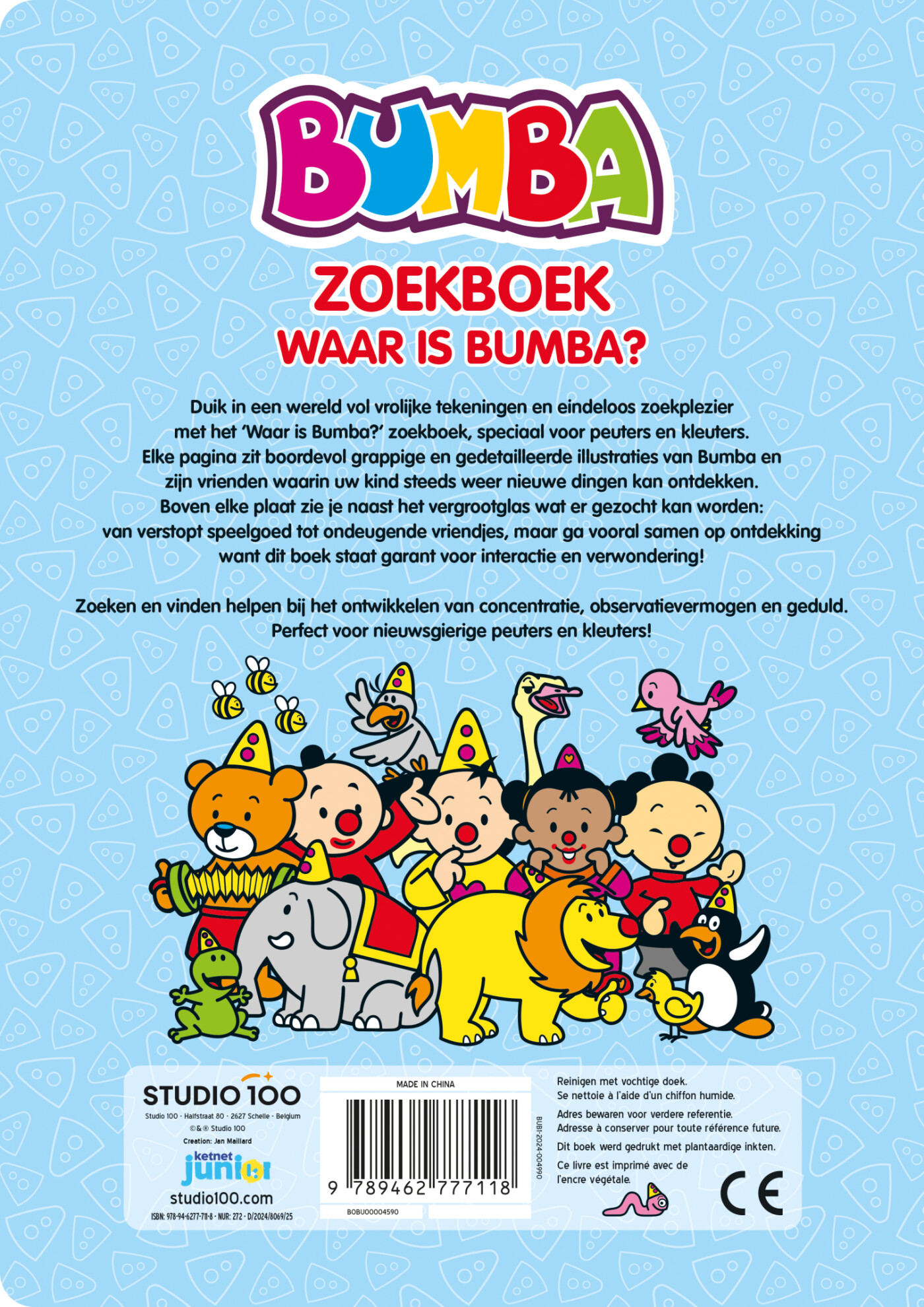 Bumba : zoekboek - Waar is Bumba? / Bumba achterkant