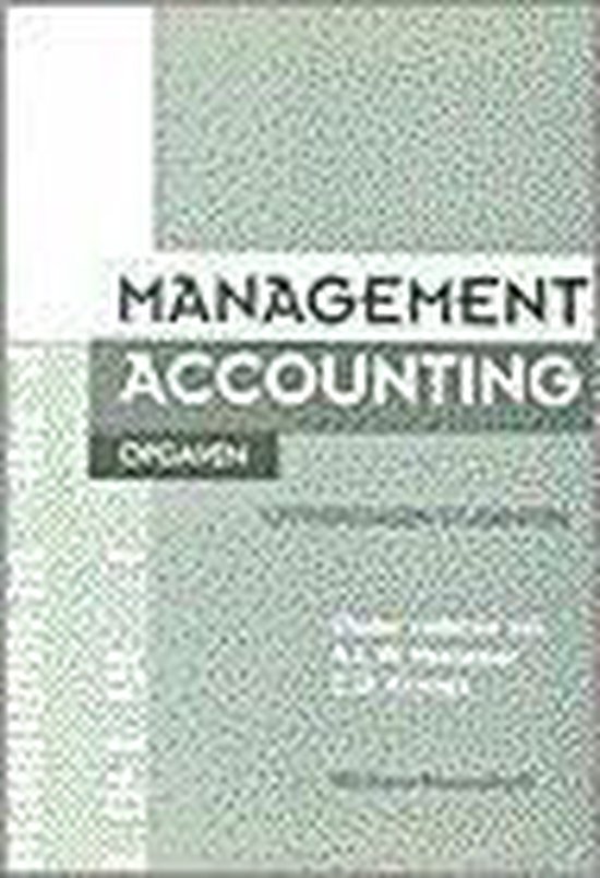 Management accounting opgaven uitw. studenten