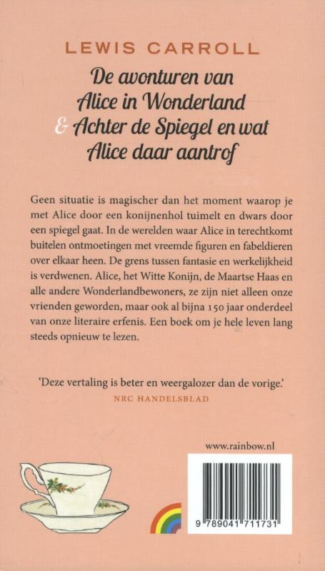 De avonturen van Alice in Wonderland & Achter de spiegel en wat Alice daar aantrof achterkant