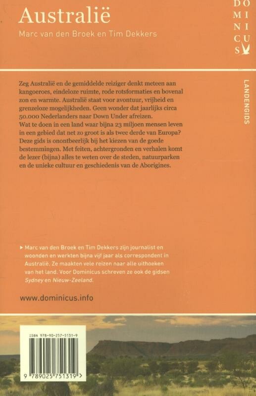 Australie / Dominicus landengids achterkant
