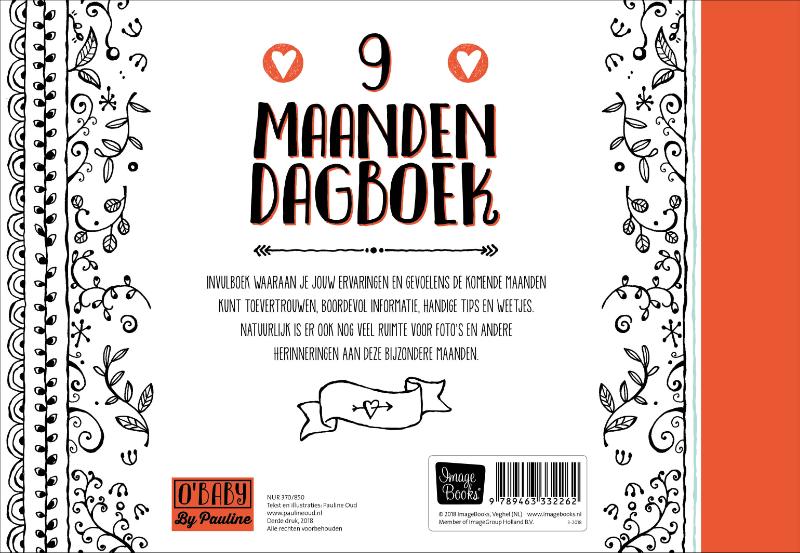 O'baby 9 Maanden Dagboek achterkant