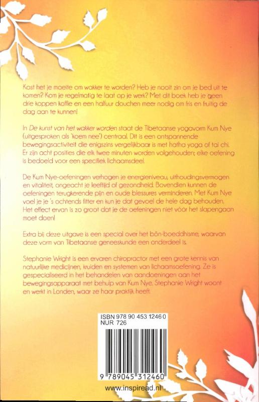 De kunst van het wakker worden achterkant