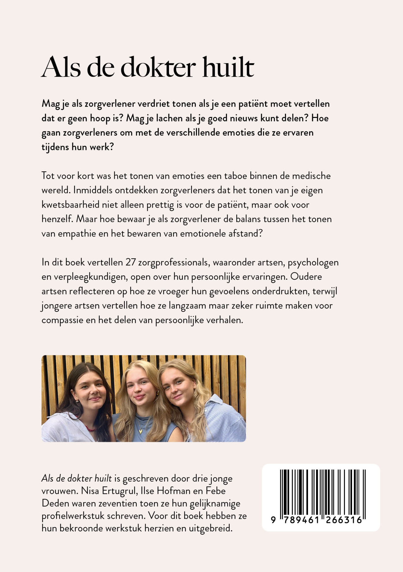 Als de dokter huilt achterkant