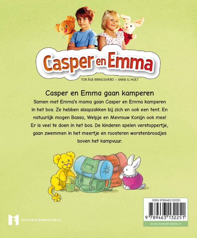 Casper en Emma gaan kamperen / Casper en Emma achterkant