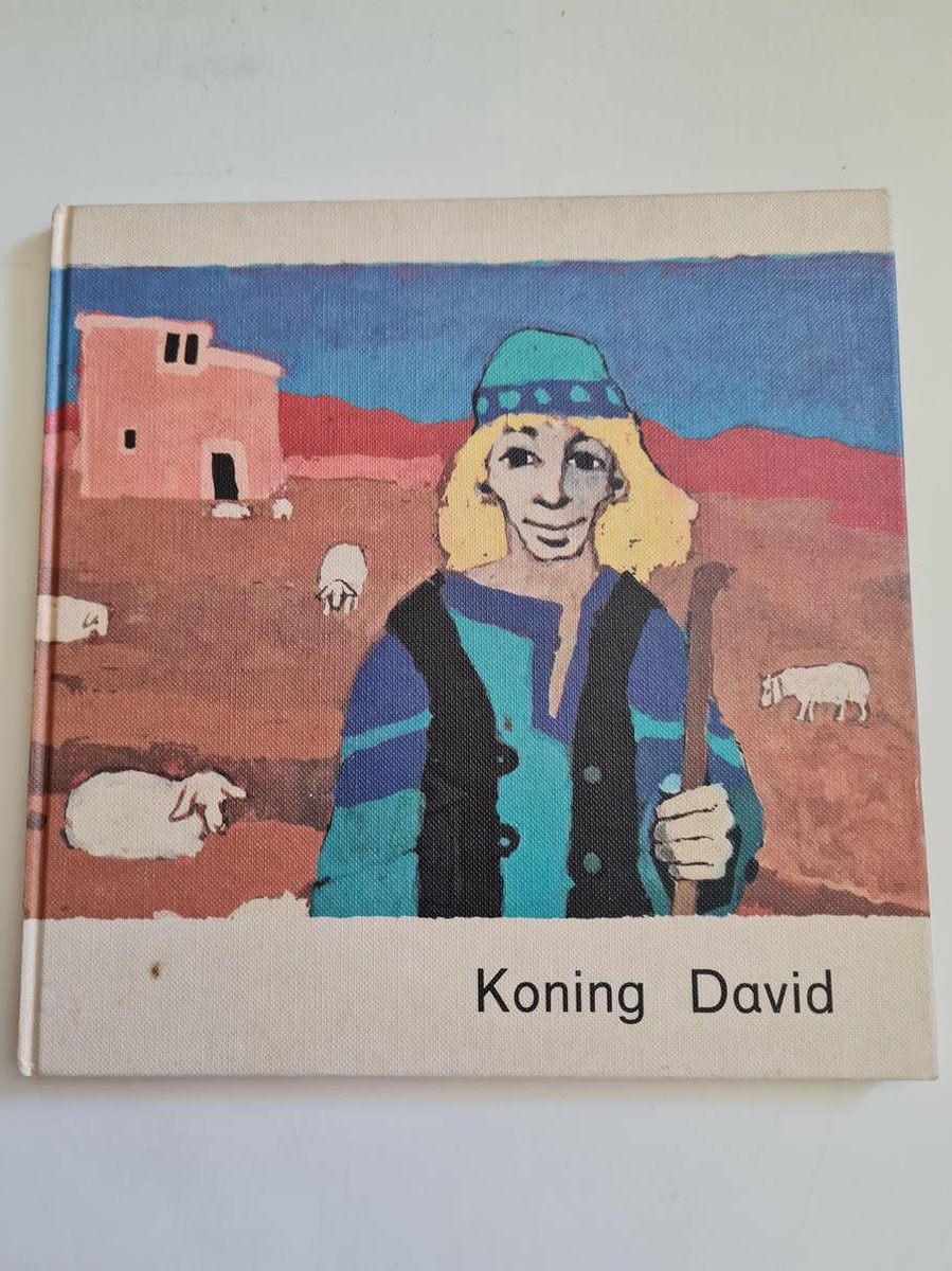 Koning david met grammofoonplaat