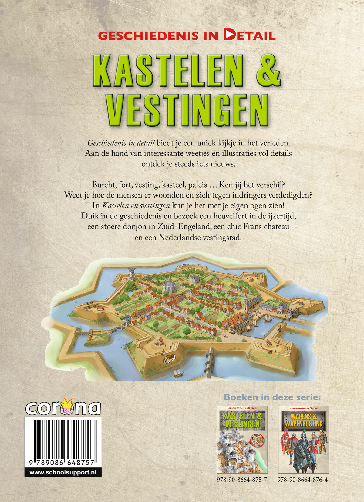 Kastelen & vestingen / Geschiedenis in detail achterkant