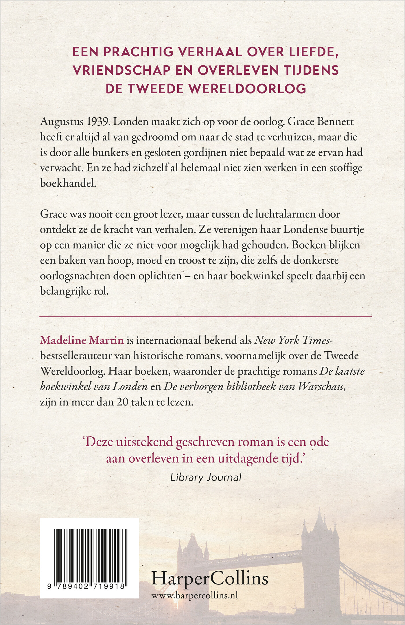 De laatste boekwinkel van Londen achterkant