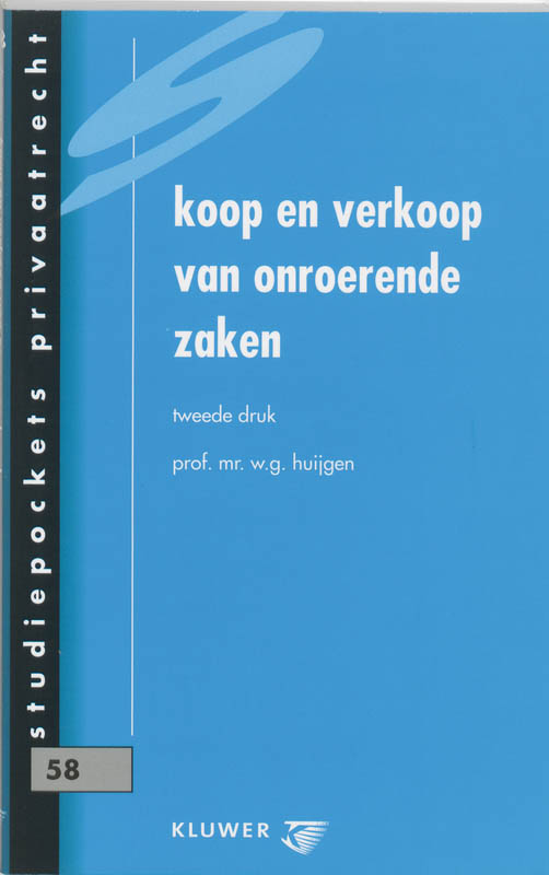 Koop en verkoop van onroerende zaken / Studiepockets privaatrecht / 58