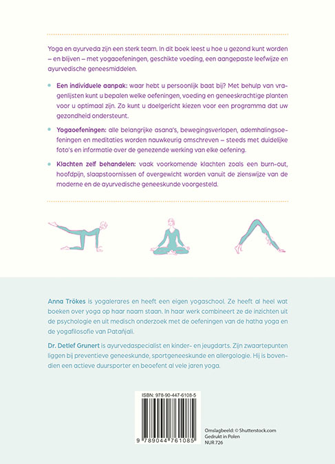 Gezond met yoga en ayurveda achterkant