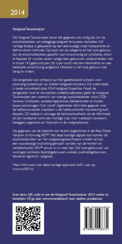 Vastgoed taxatiewijzer 2014 achterkant