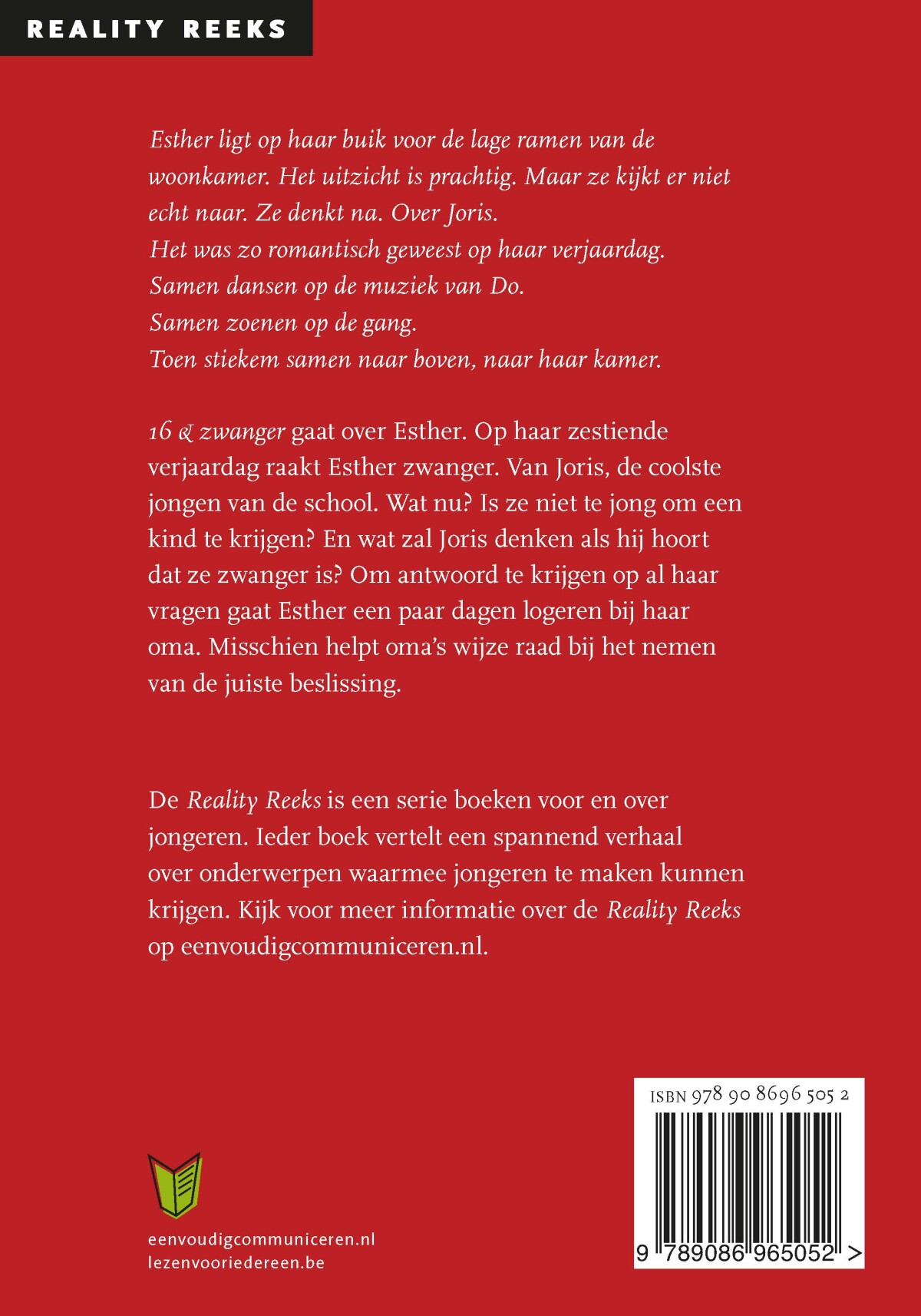 16 & zwanger / Reality Reeks Paperback / 2 achterkant