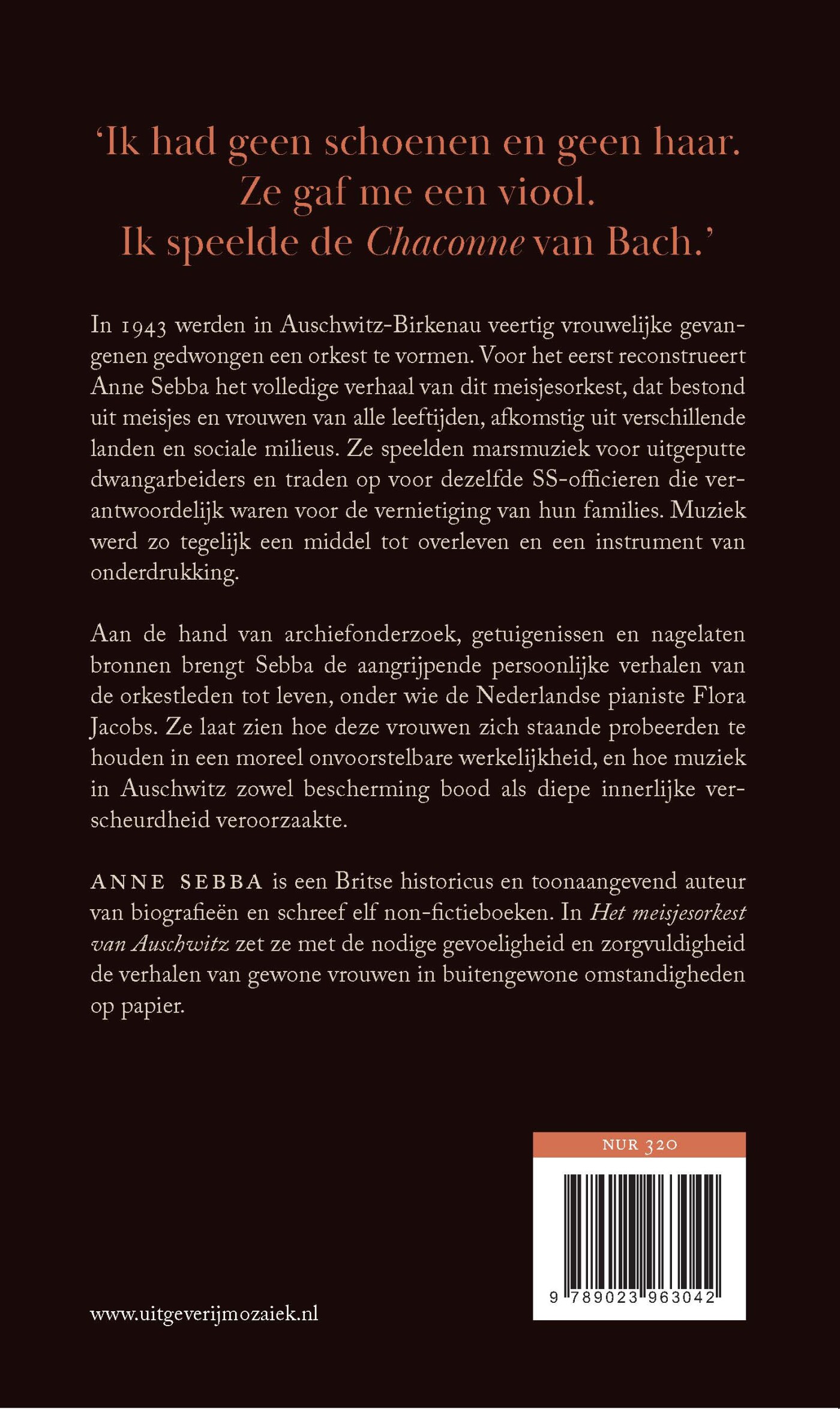 Het meisjesorkest van Auschwitz achterkant