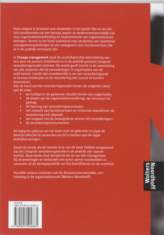 Change management Change management achterkant