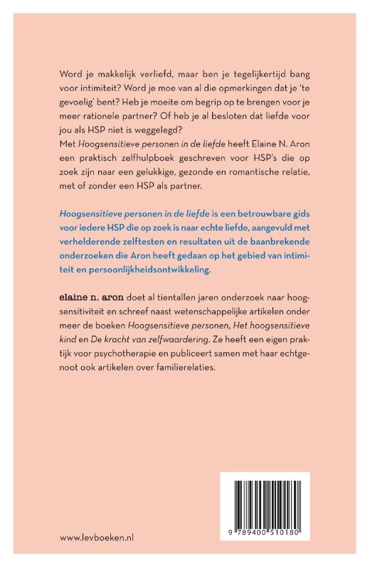 Hoogsensitieve personen in de liefde achterkant