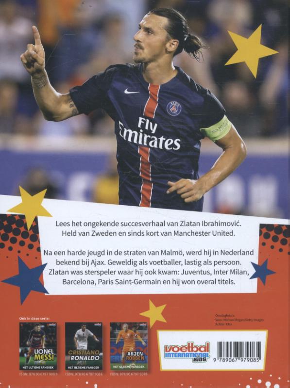 Zlatan Ibrahimovic / Voetbal International Kids achterkant