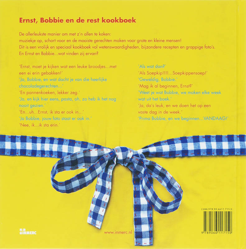 Ernst, Bobbie En De Rest Kookboek + Cd achterkant