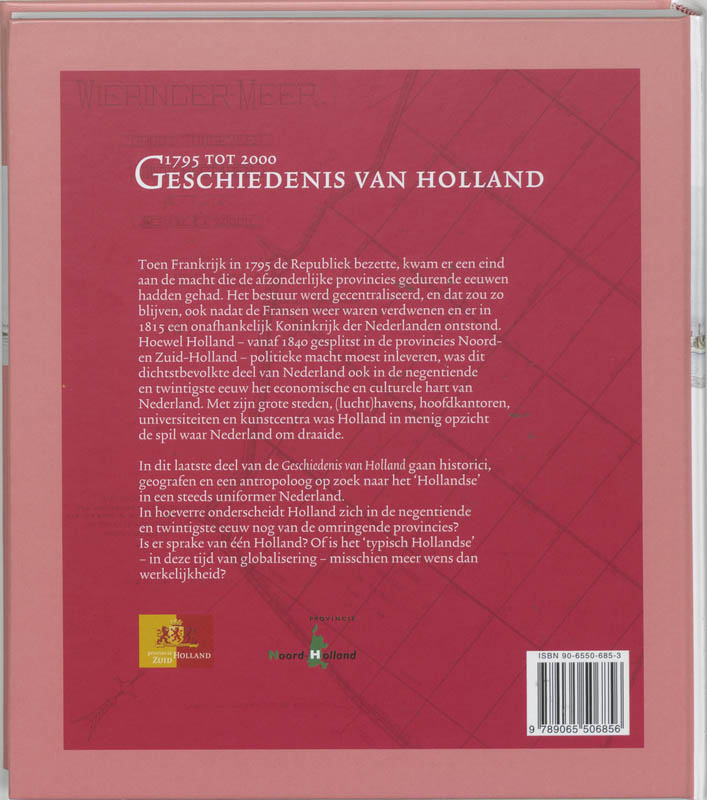 Geschiedenis van Holland IIIB 1795 tot 2000 achterkant