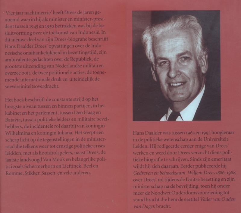 Willem Drees 1886-1988 achterkant