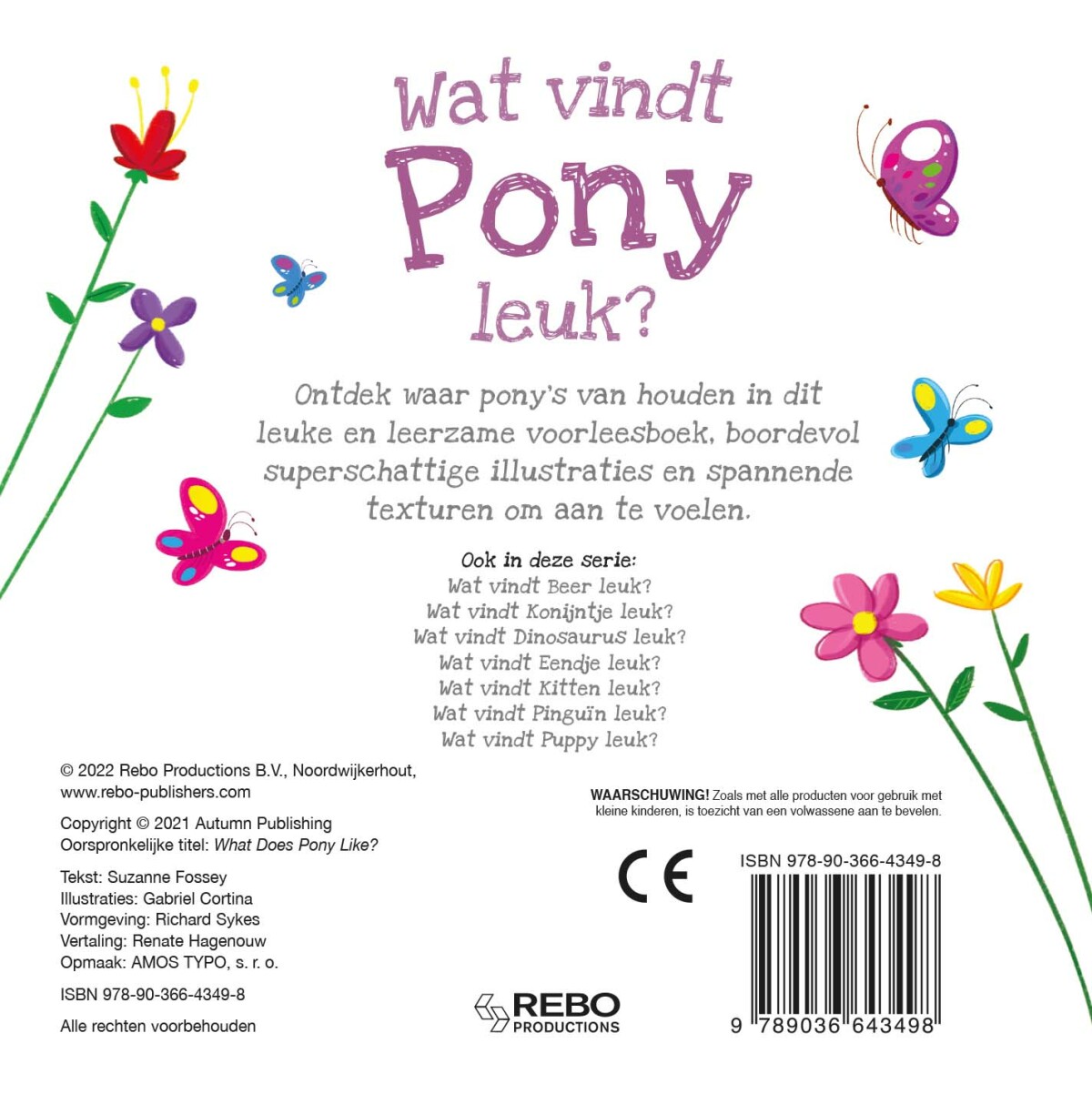 Wat vindt pony leuk? / Wat vindt ... leuk? achterkant
