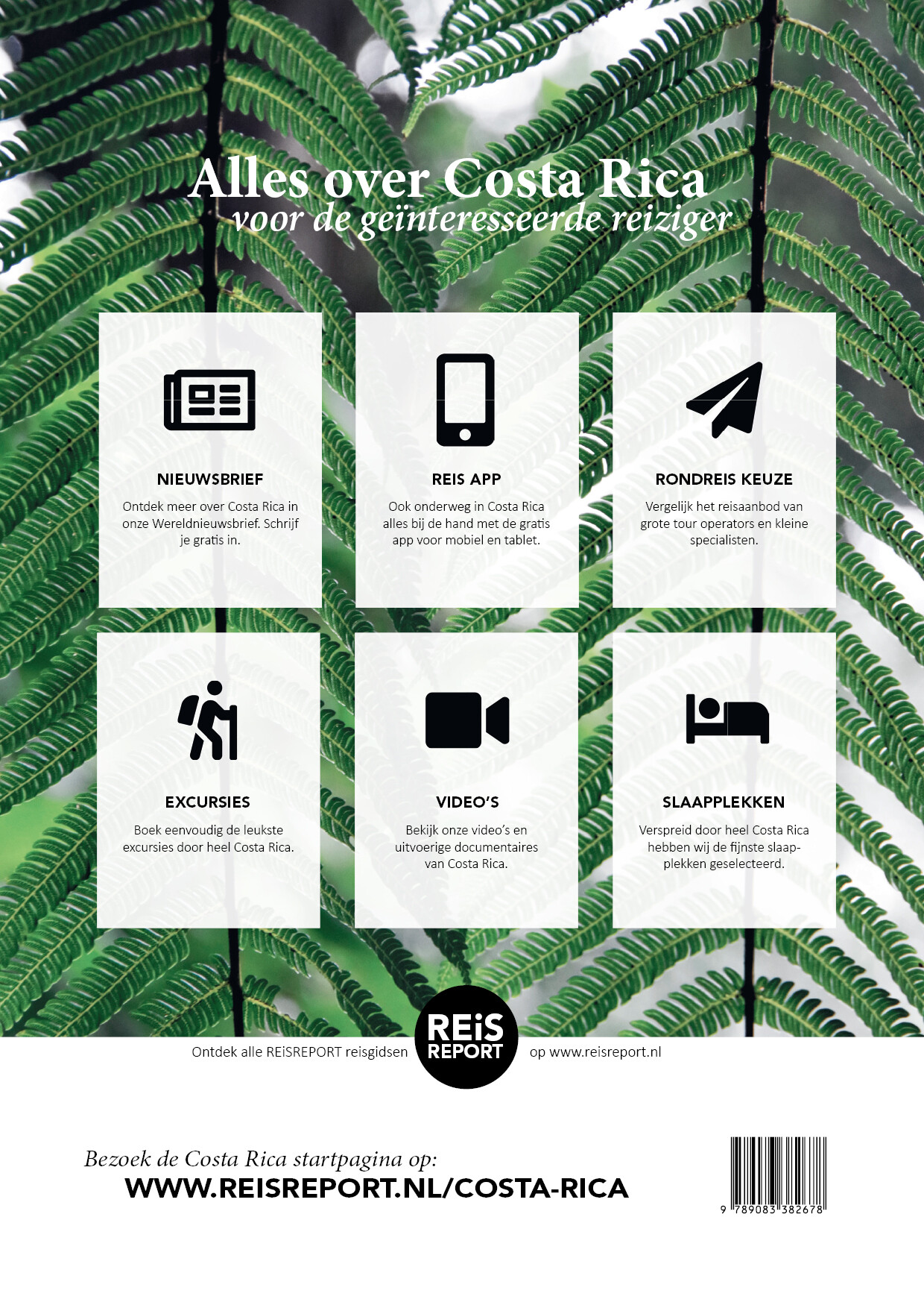Costa Rica reisgids magazine achterkant