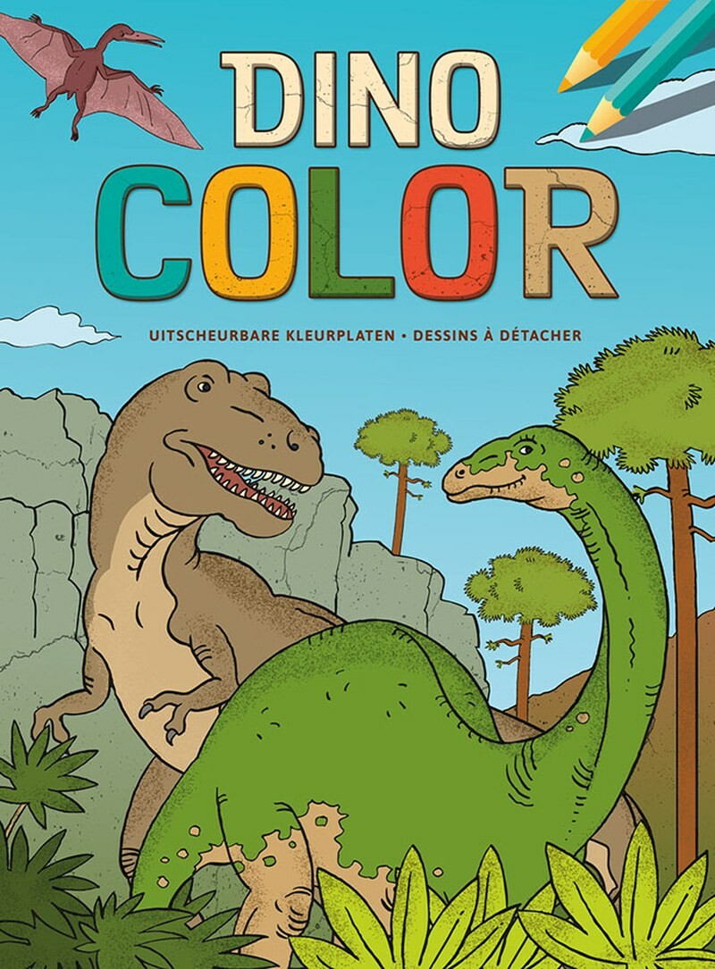 Dino Color kleurblok / Dino Color Bloc de coloriage