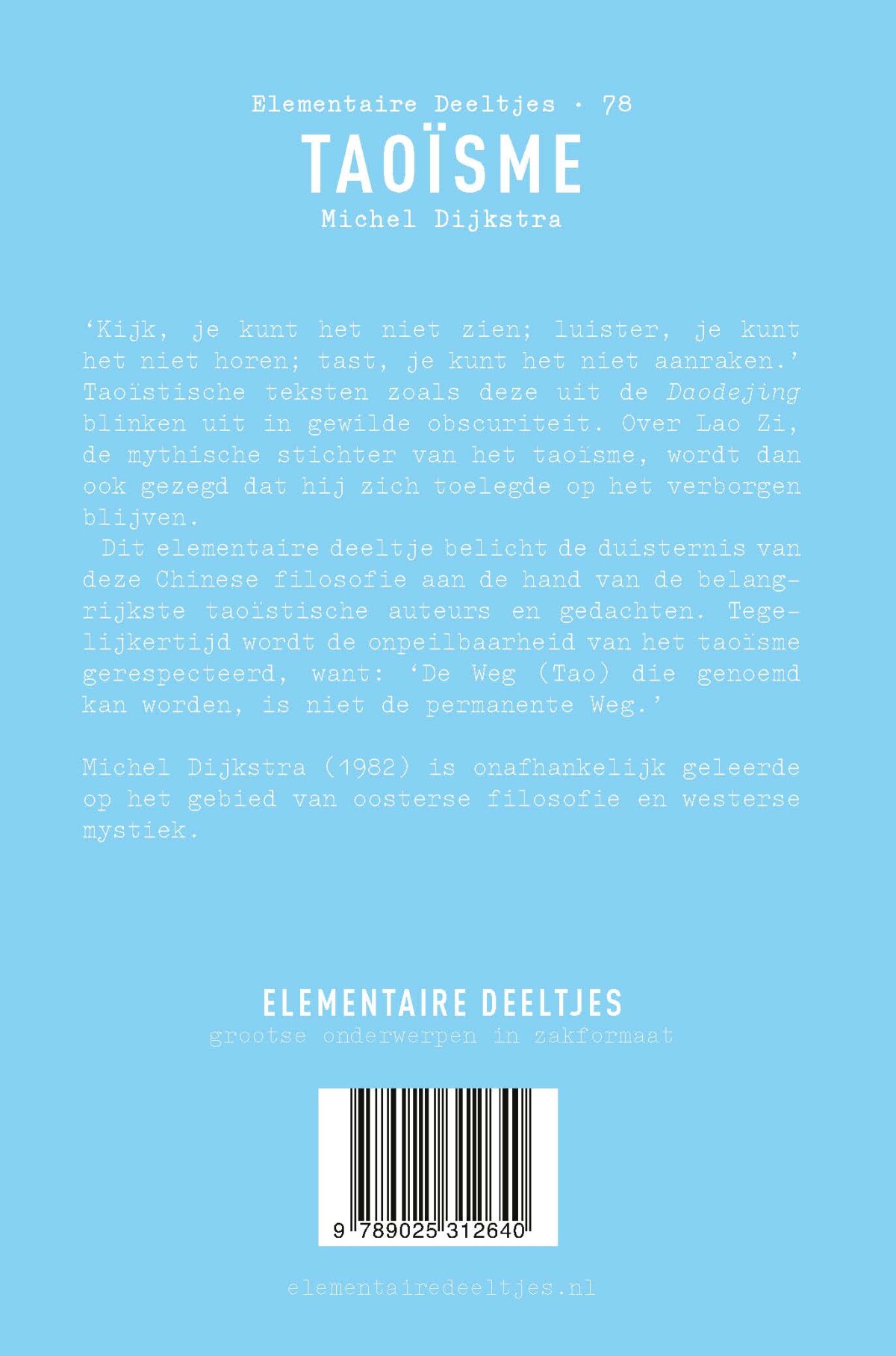 Taoïsme / Elementaire Deeltjes / 78 achterkant
