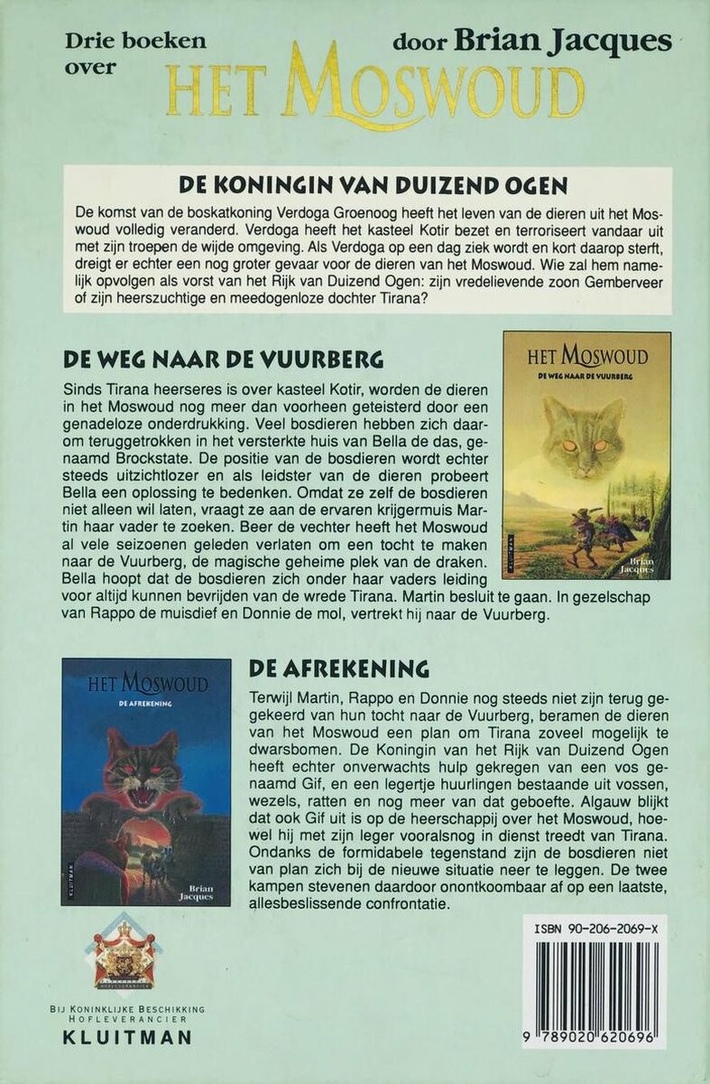 De koningin van Duizend Ogen / Het Moswoud achterkant
