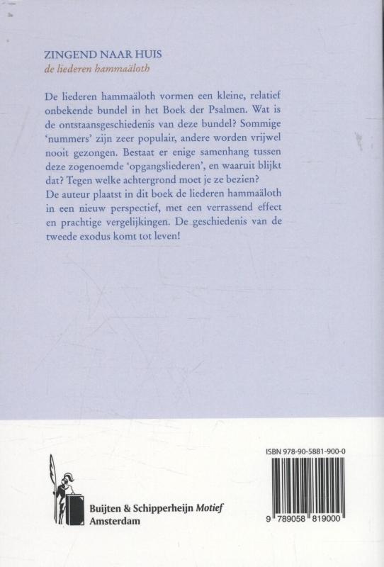 Zingend naar huis achterkant