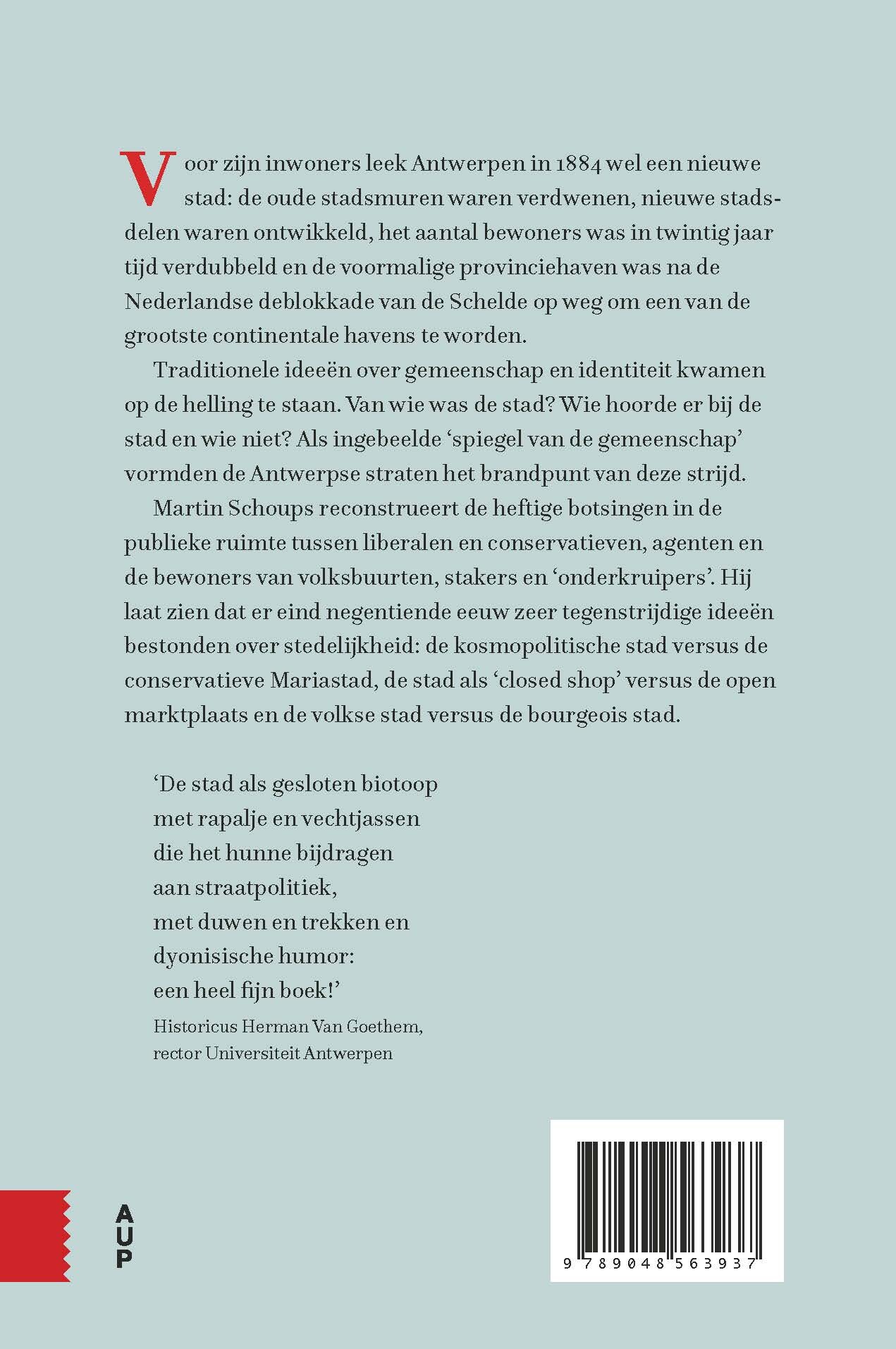 Meesters van de straat achterkant