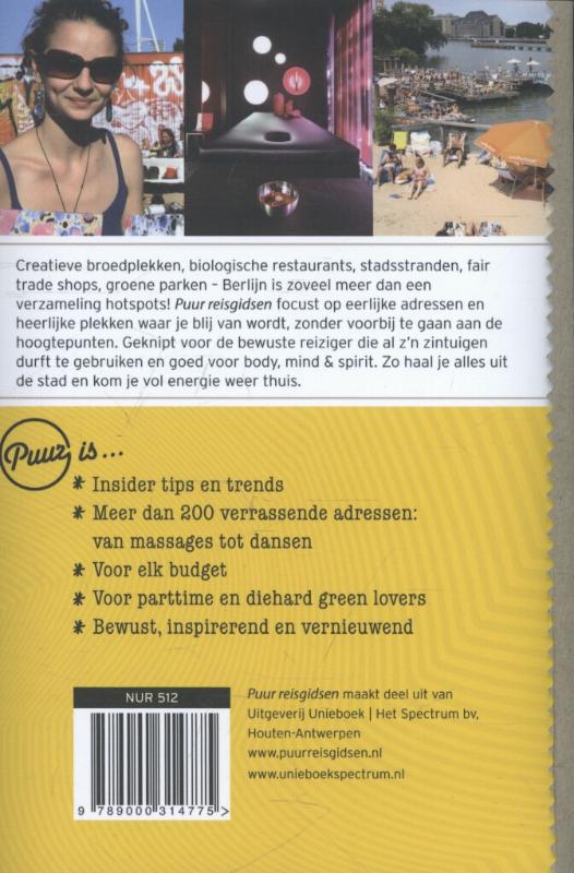 Berlijn / Puur! achterkant