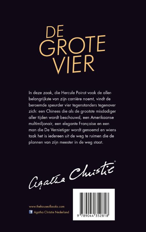 De grote vier / Poirot achterkant