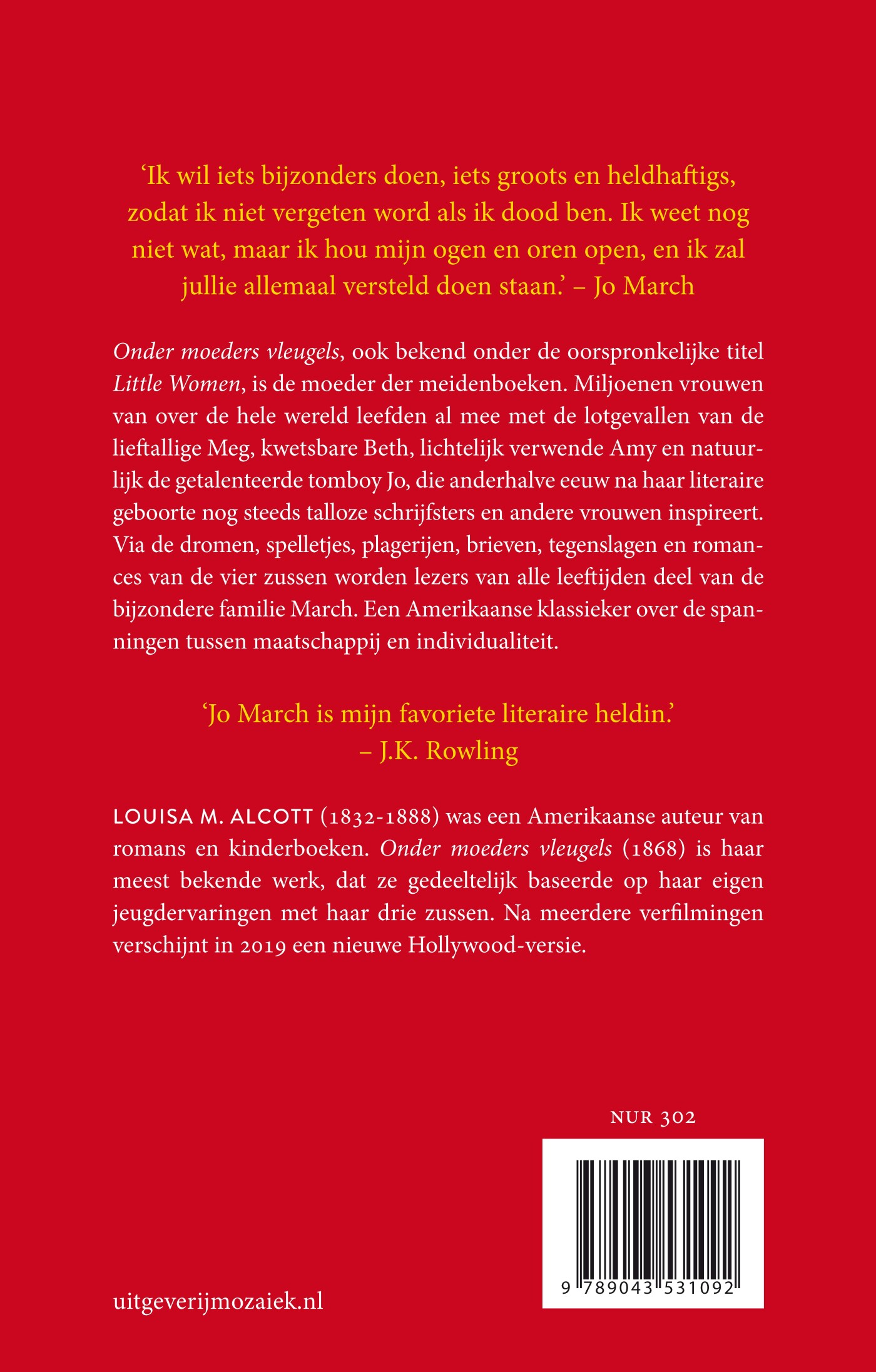 Onder moeders vleugels achterkant
