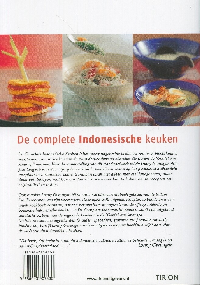 De complete Indonesische keuken De complete Indonesische keuken achterkant